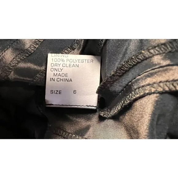 Tadashi Collection Womens Brown Taffeta Pleated Criss-Cross A-Line Dress Size 6 - Picture 8 of 13